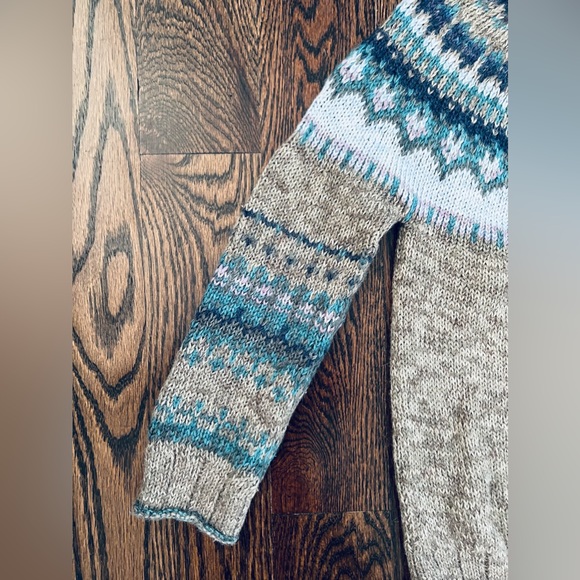 Augden Bolivian Hand Crafted Artisan Alpaca Wool Knit Button Up Cardigan Women S - Picture 12 of 16